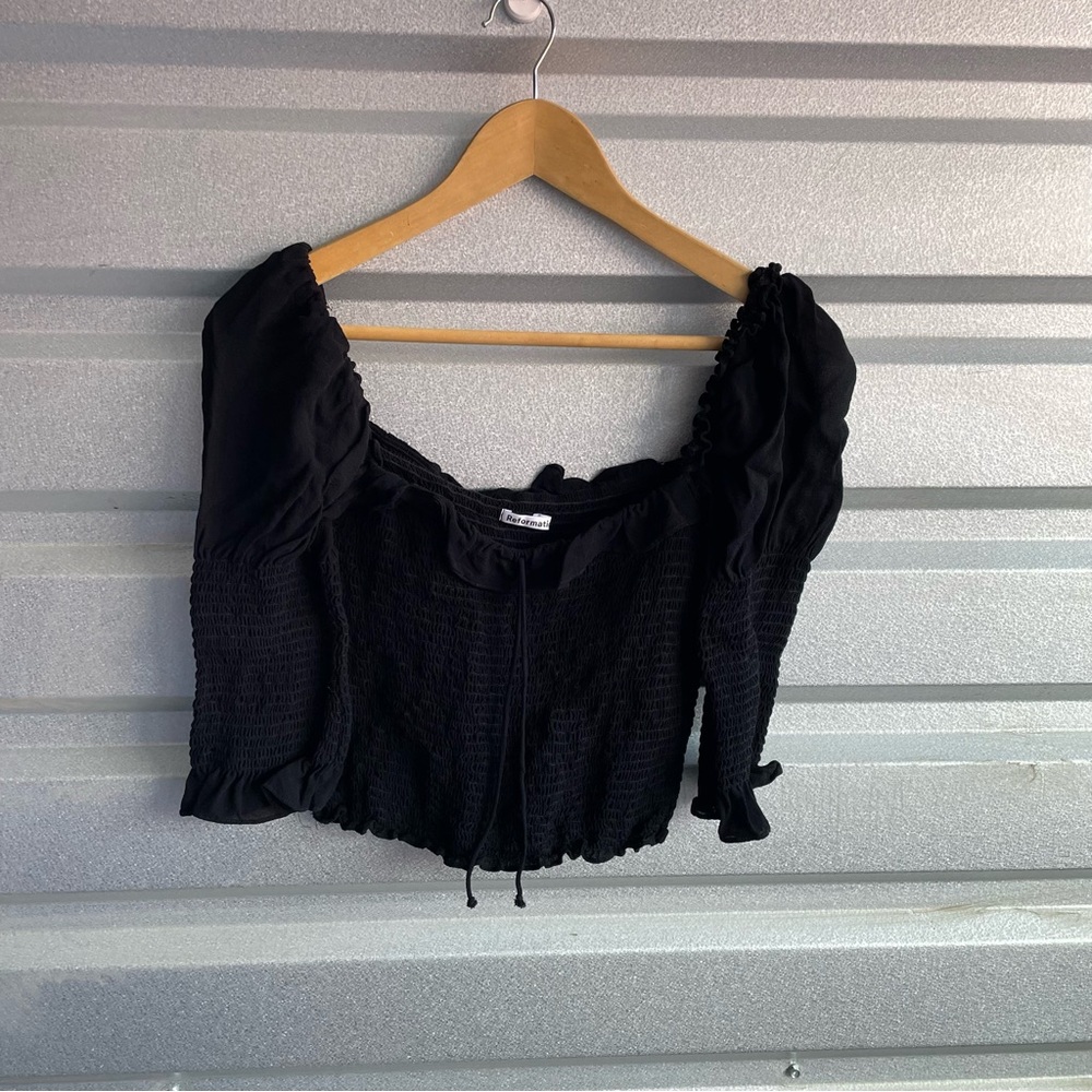 Reformation julie square neck blouse